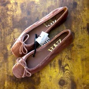 Zara Velvet Ballet Flats